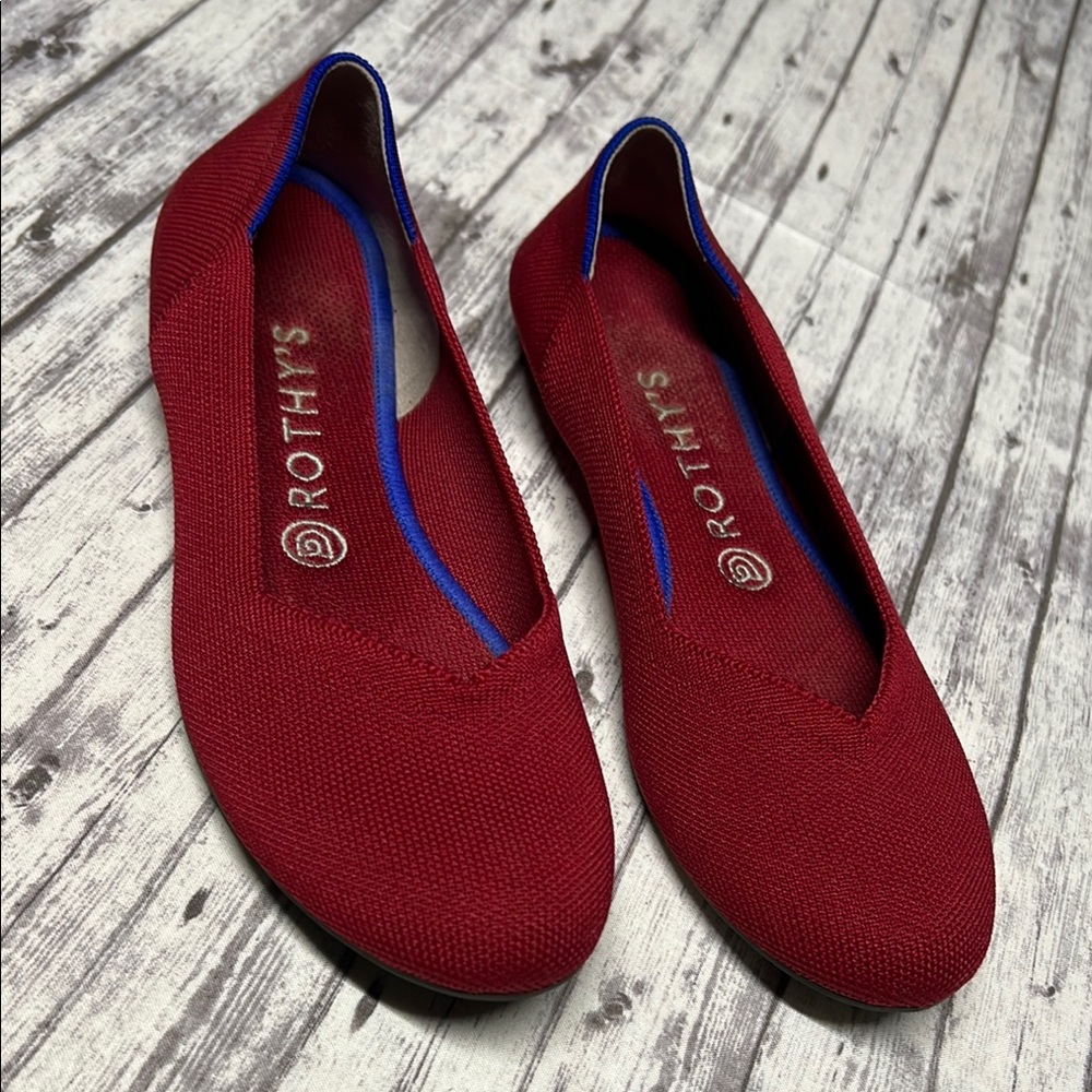 Rothy's Red Classic Flats